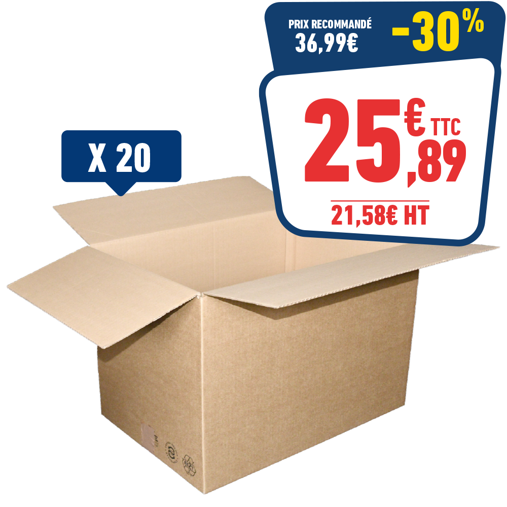 20 CAISSES AMÉRICAINES