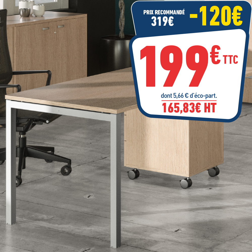 BUREAU TREND CHENE/ALU