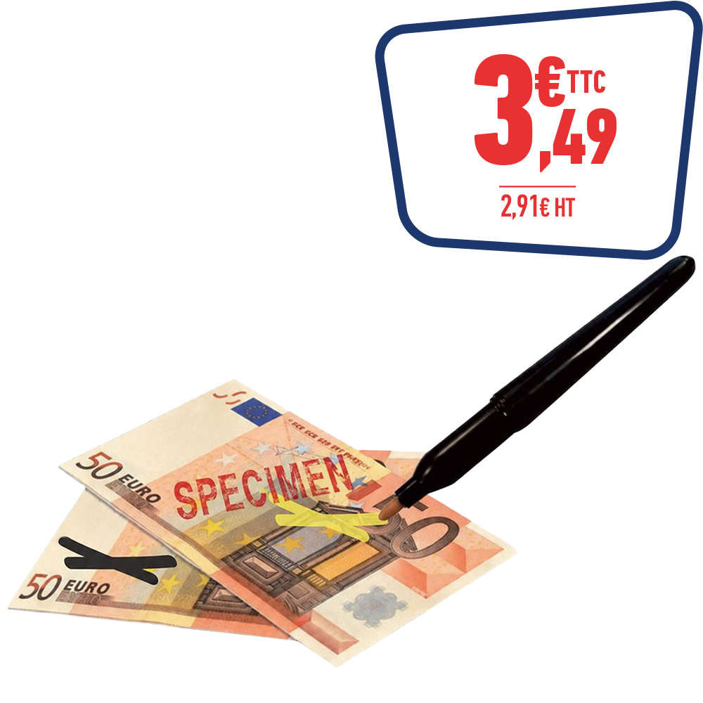 STYLO DETECTEUR DE FAUX BILLETS