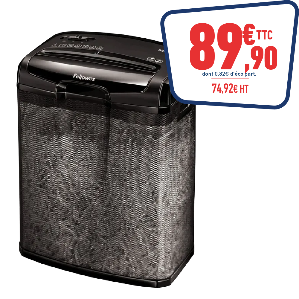 DESTRUCTEUR FELLOWES M-7CM COUPE CROISEE