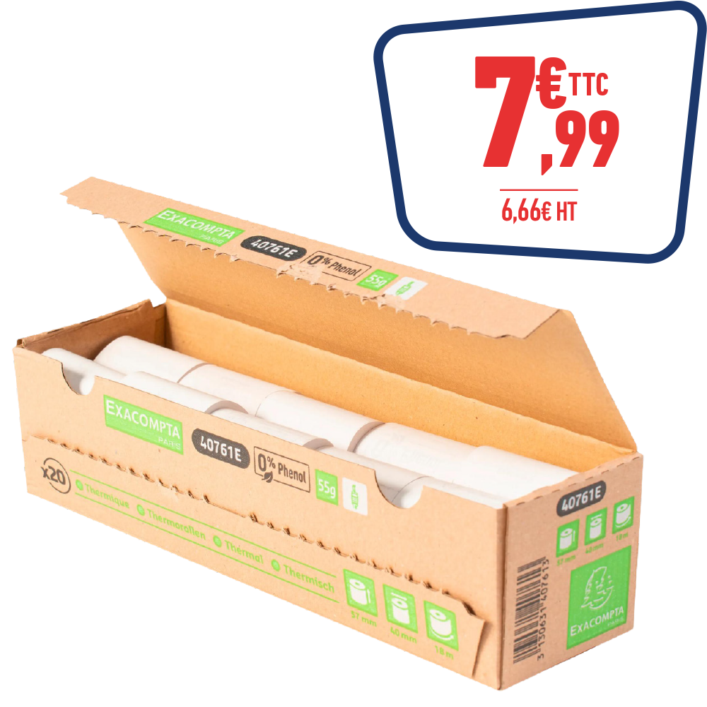 20 Bobines carte bancaire