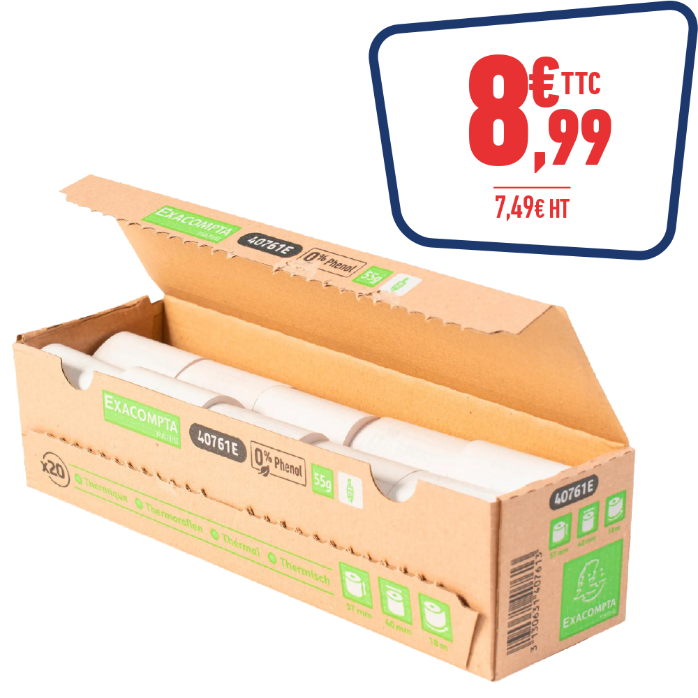 20 Bobines carte bancaire