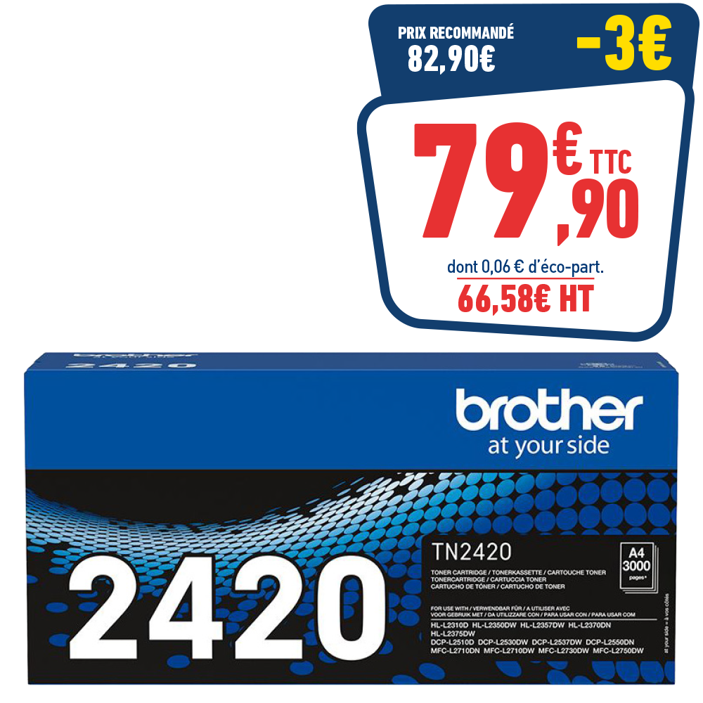 CARTOUCHE LASER BROTHER TN-2420