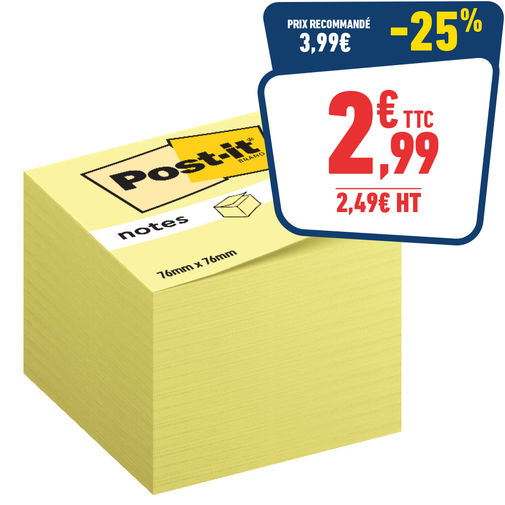 NOTES REPOSITIONNABLES Post-it®