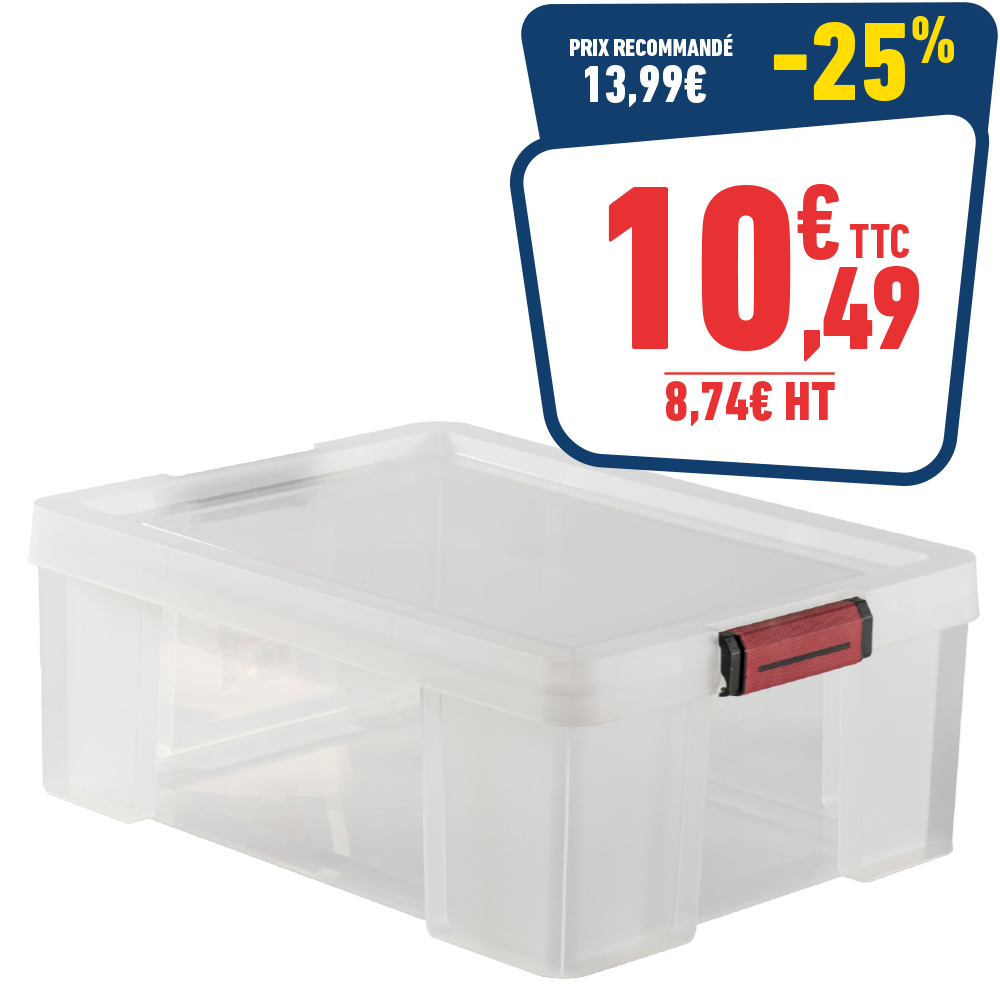 BOÎTE DE RANGEMENT «CLIP’N STORE»