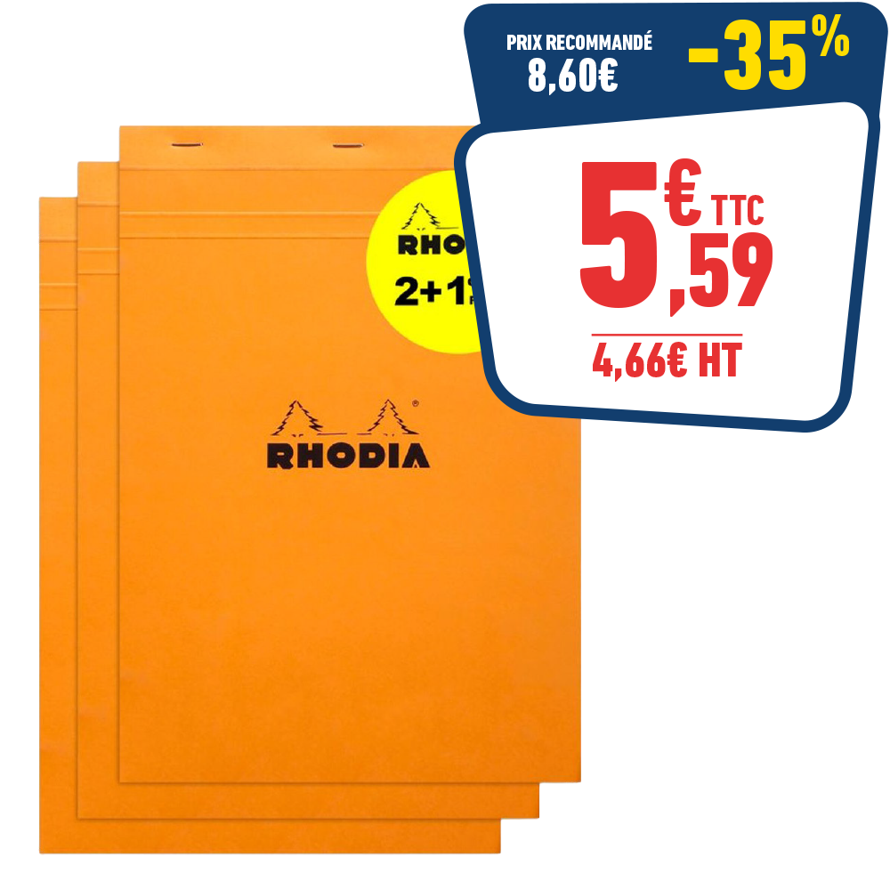 3 BLOCS RHODIA