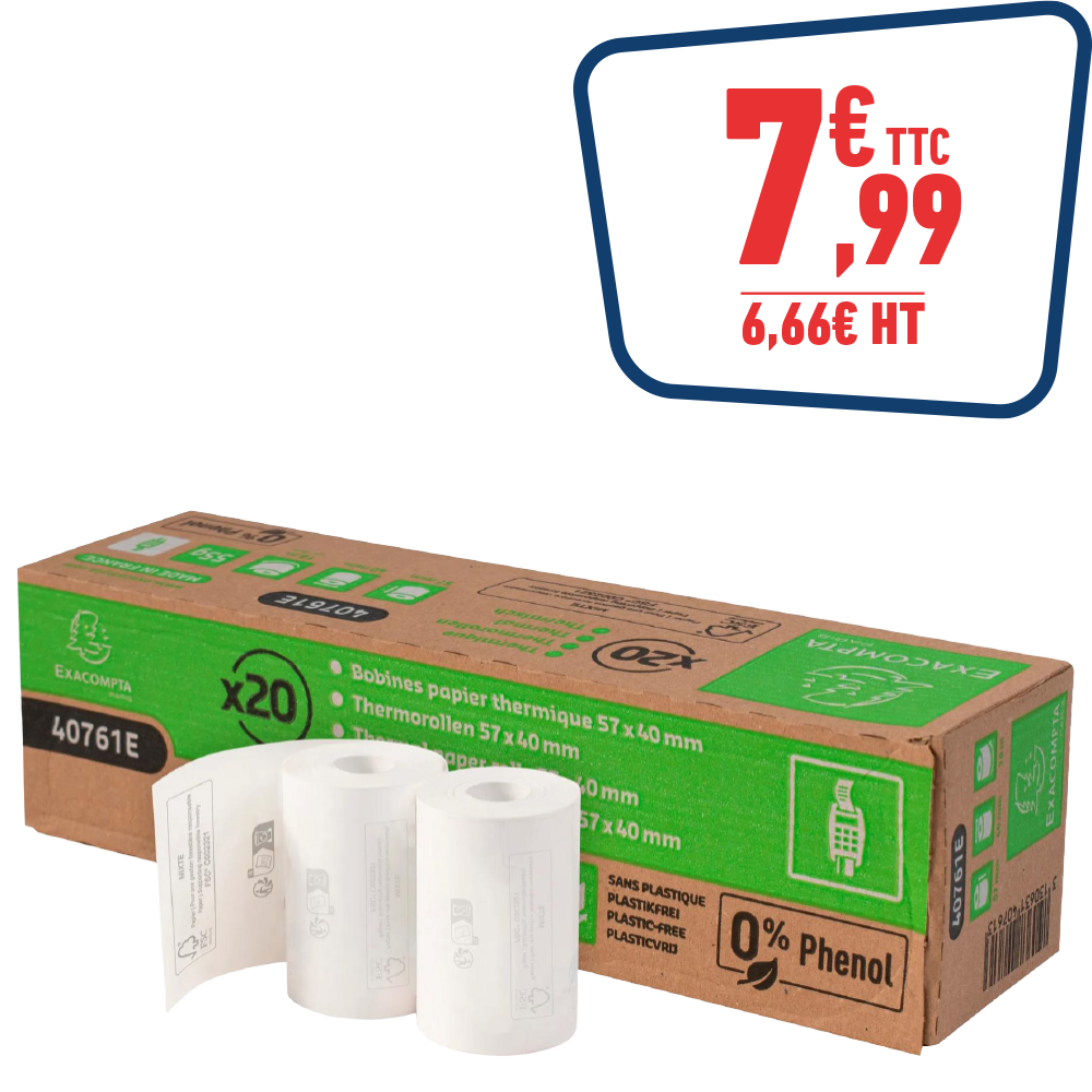 20 BOBINES THERMIQUES TPE