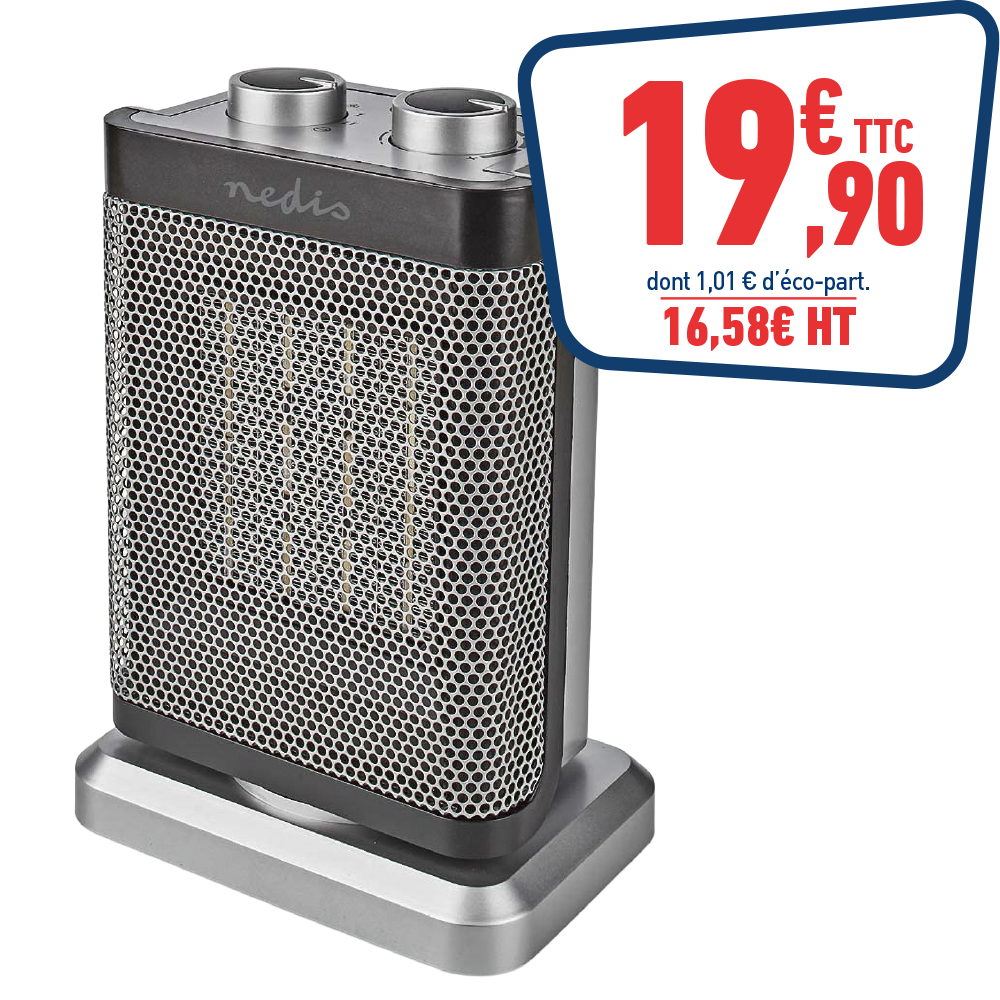 RADIATEUR SOUFFLANT CÉRAMIQUE 1500W