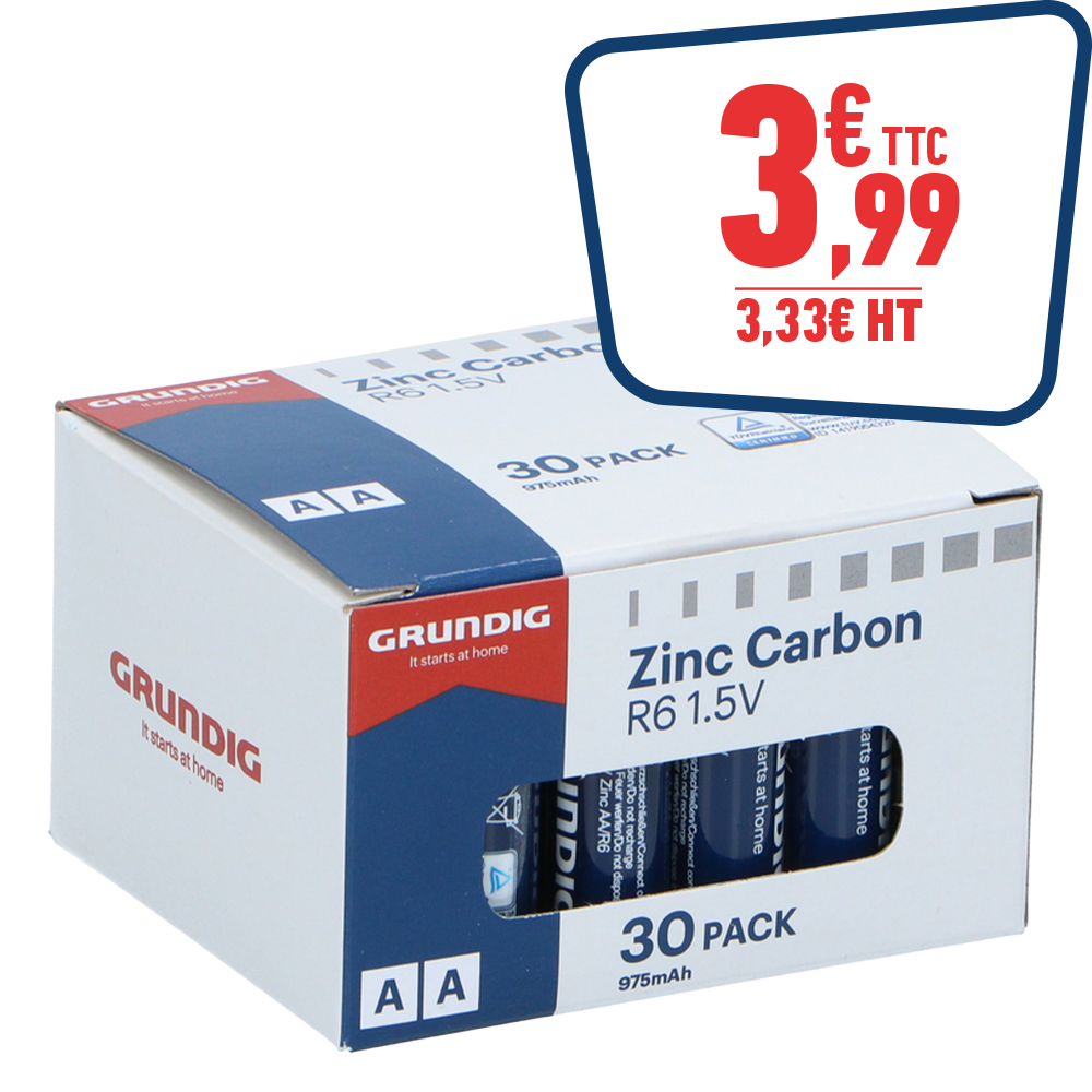 30 piles AA Grundig