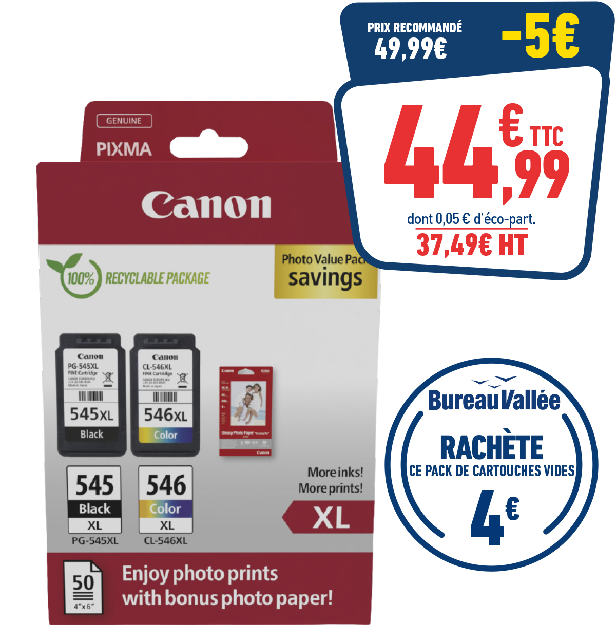 Pack de 2 cartouches d'encre
