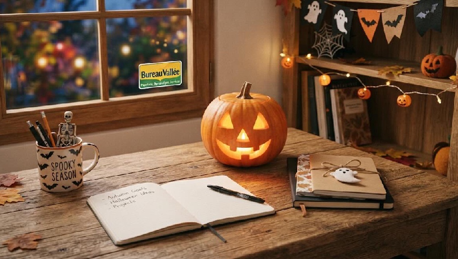 Halloween chez Bureau Vallée : déco, papeterie et accessoires monstres pour le bureau et la maison !